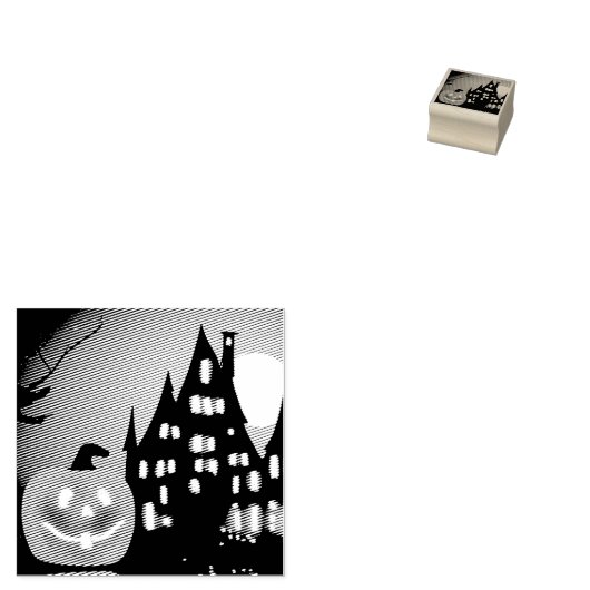 Halloween plezier rubberstempel (Gestempeld)