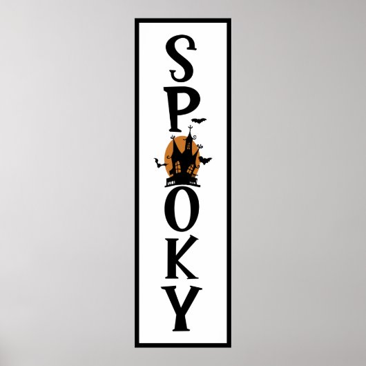 Halloween plezier | Spooky Creepy Deurlengte Poster (Voorkant)