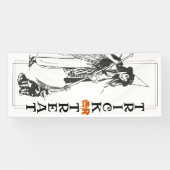 Halloween plezier | Trick or treat van heek en kat Spandoek (Horizontaal)