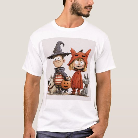 Halloween Plezier v2 T-shirt (Voorkant)