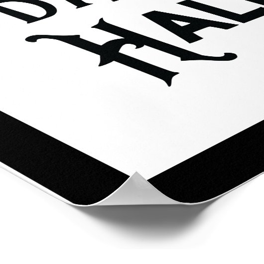 Halloween plezier | Witte zwarte katten met zijded Poster (Hoek)