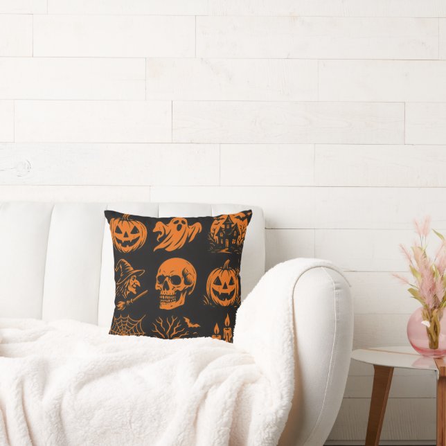 Halloween pliow met verschillende afbeeldingen kussen (Bank)