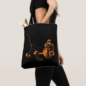 Halloween Pluto Piraat Grappig Halloween Tote Bag (Dichtbij)
