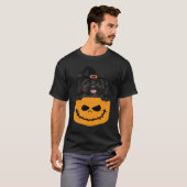 Halloween Pocket Cairn Terrier Scary Jack O Lanter T-shirt (Voorkant volledig)