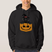 Halloween Pocket Cane Corso Scary Jack O Lantern Hoodie (Voorkant)