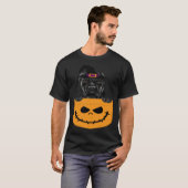 Halloween Pocket Cane Corso Scary Jack O Lantern T-shirt (Voorkant volledig)