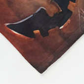 Halloween poel met pompoenen eng fleece deken (Hoek)