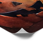 Halloween poel met pompoenen eng poster (Hoek)