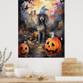 Halloween poel met pompoenen eng poster (Keuken)