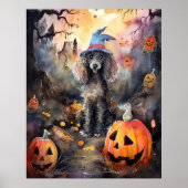 Halloween poel met pompoenen eng poster (Voorkant)