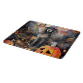 Halloween poel met pompoenen eng snijplank (Hoek)