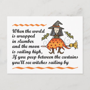 Halloween Poem Briefkaart
