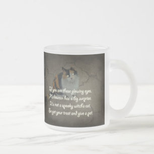 Halloween Poem - Calico Cat Matglas Koffiemok