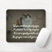 Halloween Poem - Calico Cat Muismat (Met muis)