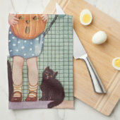 Halloween Poem Theedoek (Quarter Fold)