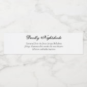 Halloween Poison Dodelijke Nachtschaduw Waterfles Etiket (Enkel label)