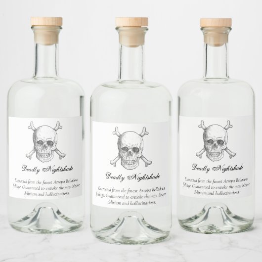Halloween Poison Likeurfles Etiket (Flessen)