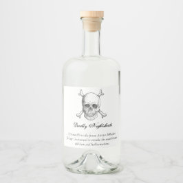 Halloween Poison Likeurfles Etiket