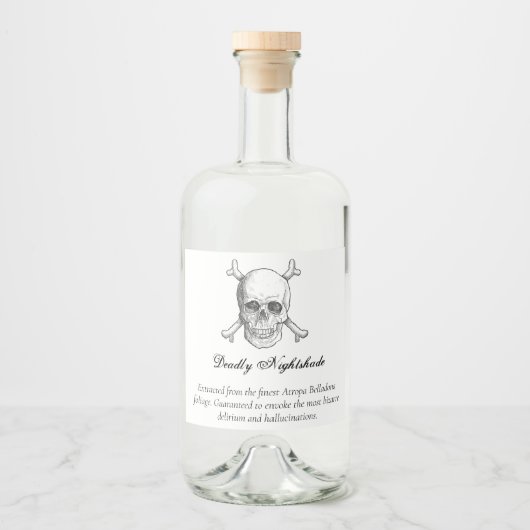 Halloween Poison Likeurfles Etiket (Voorkant)