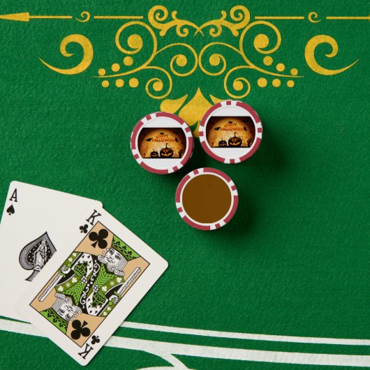 Halloween-pokerfiches Poker Chips (Pokertafel (Stack))
