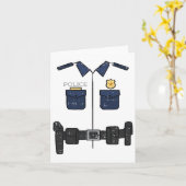 Halloween politieagent kostuum Cop Boys Kinder Man Kaart (Gele Bloem)