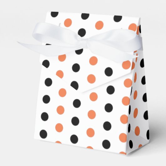 Halloween Polka Dot Favor Box Bedankdoosjes (Voorkant Zijde)