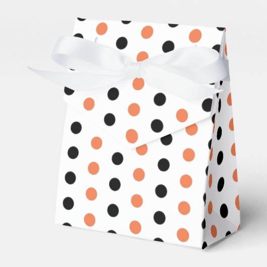Halloween Polka Dot Pattern Favor Box Bedankdoosjes (Voorkant Zijde)