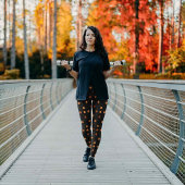 Halloween Polka Dot Pattern Leggings