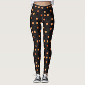 Halloween Polka Dot Pattern Leggings (Voorkant)