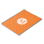 Halloween Polka Dots Monogram | Gastenboek Notitieboek (Linkerzijde)