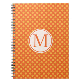 Halloween Polka Dots Monogram | Gastenboek Notitieboek