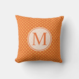 Halloween Polka Dots Monogram | Sierkussens Kussen