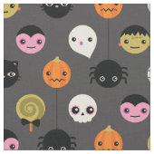 Halloween Polka Dots Pattern Stof (Close Up)