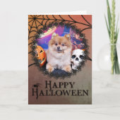 Halloween - Pomeranian - Simba Kaart (Voorkant)