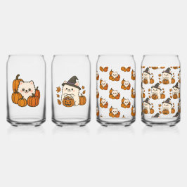Halloween Pomeranians – Set van 4 Glazen