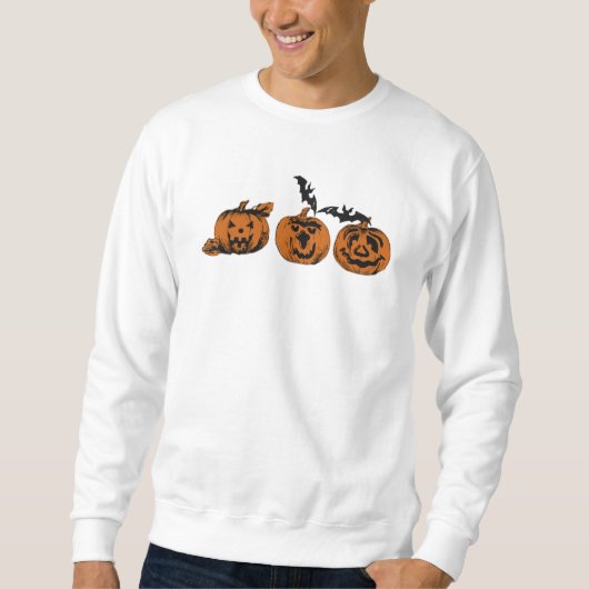 Halloween/pomkin/bat-sweatshirt Trui (Voorkant)