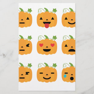 halloween pomkin emojis briefpapier
