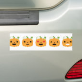 halloween pomkin emojis bumpersticker (Op auto)