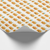halloween pomkin emojis cadeaupapier (Hoek)