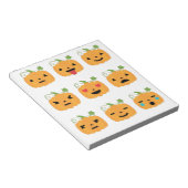 halloween pomkin emojis notitieblok (Schuin)