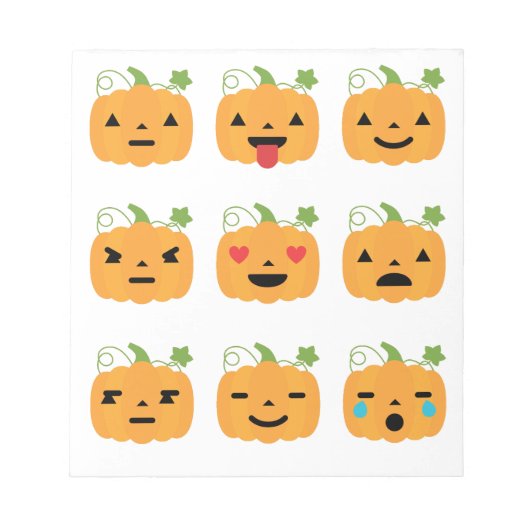 halloween pomkin emojis notitieblok (Voorkant)
