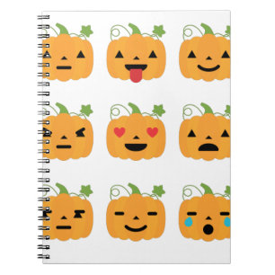halloween pomkin emojis notitieboek