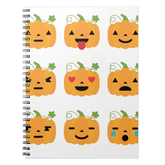halloween pomkin emojis notitieboek (Voorkant)