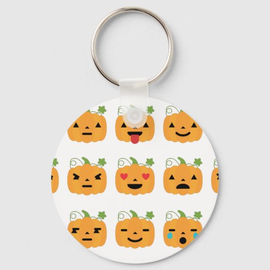 halloween pomkin emojis sleutelhanger (Voorkant)