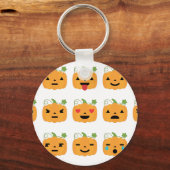 halloween pomkin emojis sleutelhanger (Voorkant)