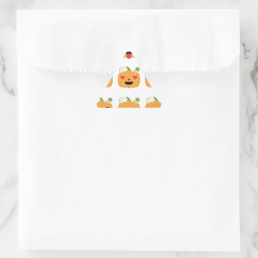 halloween pomkin emojis sticker (Tas)