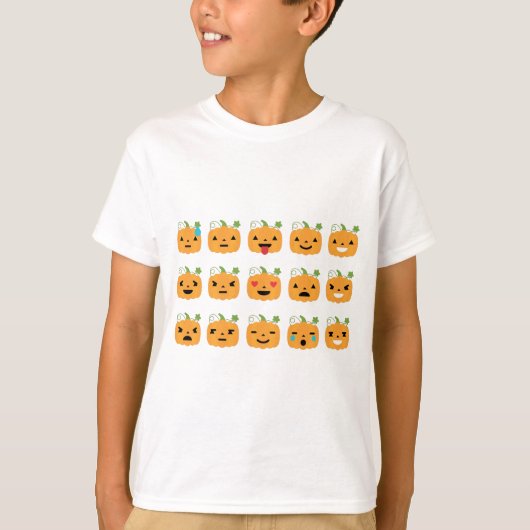 halloween pomkin emojis t-shirt (Voorkant)