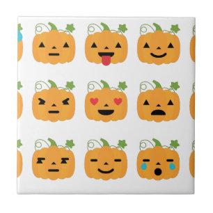 halloween pomkin emojis tegeltje