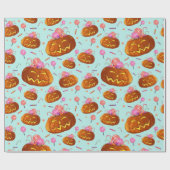 Halloween pomkin en Sweets Cadeaupapier (Vlak)