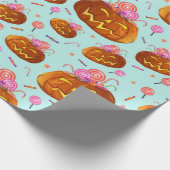 Halloween pomkin en Sweets Cadeaupapier (Hoek)